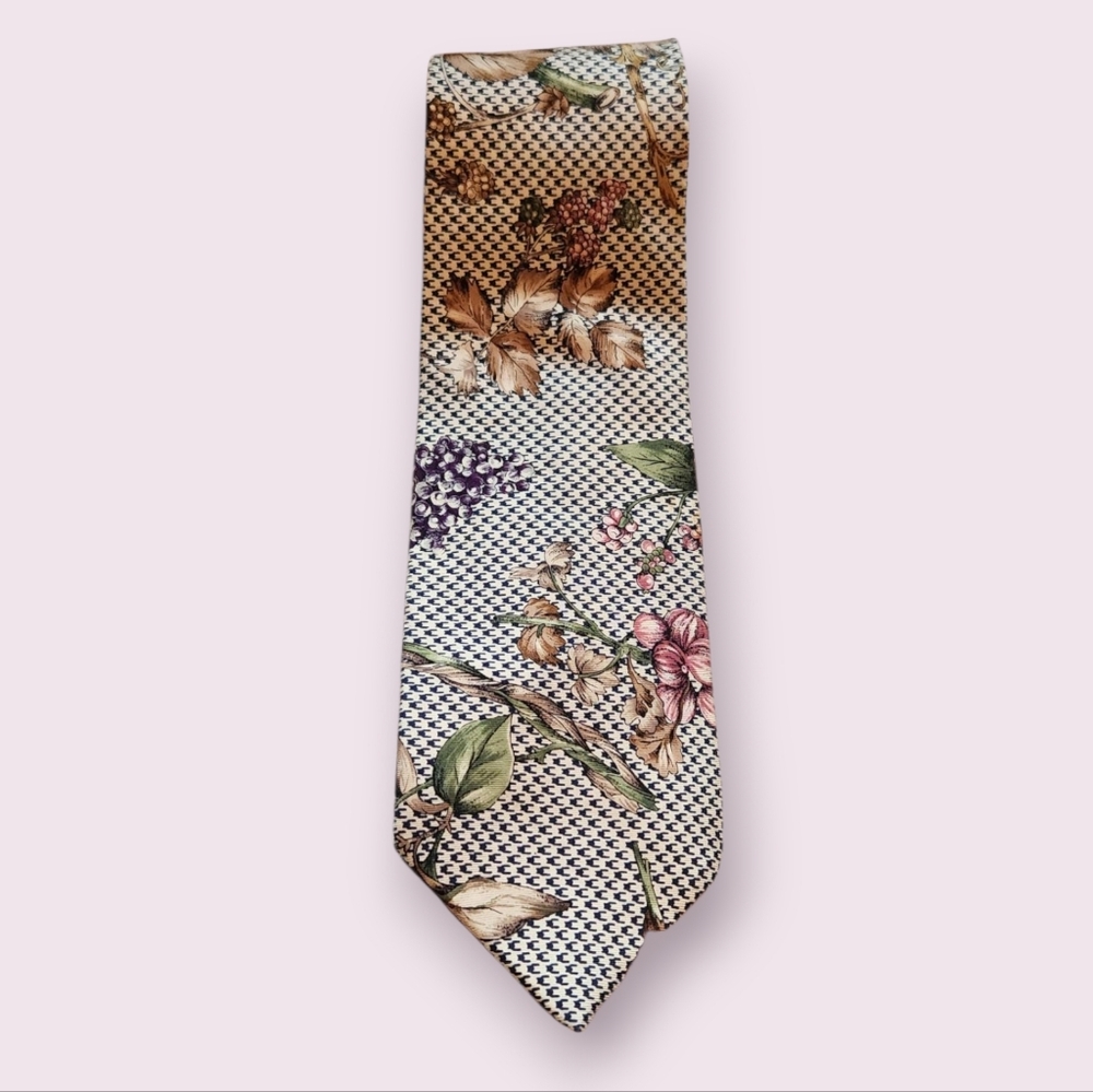 Britches Botanical Elegant Floral Men's Silk Tie